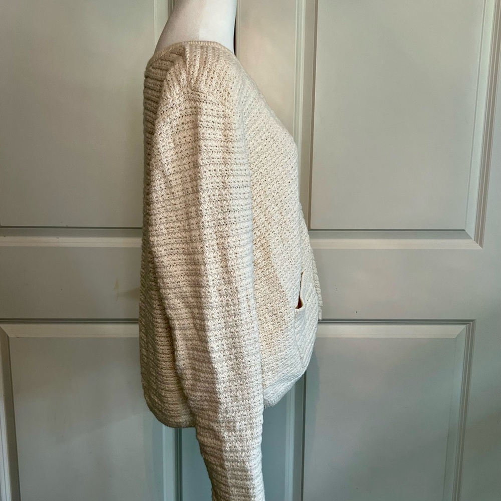 Lucky Brand Cream Button-Up Cardigan - Picture 2 of 6